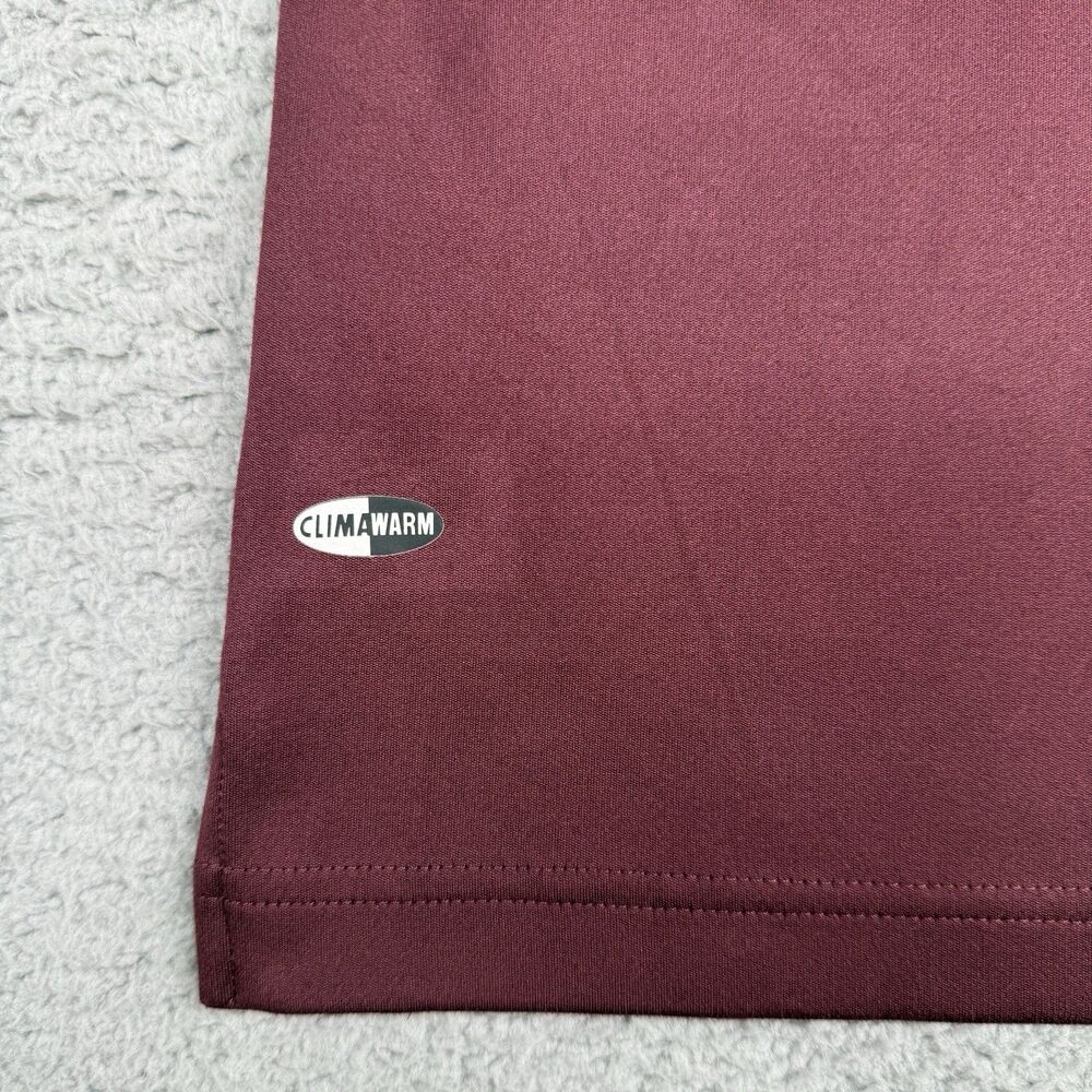 TPC Myrtle Beach Shirt Mens XL Maroon Adidas ClimaWarm Golf Polo Long Sleeve - Picture 6 of 11